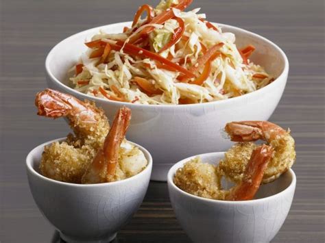 coleslaw-with-crispy-fried-shrimp-recipe-eat-smarter image