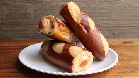 jeanettes-stuffed-pretzel-dog-recipe-rachael-ray image