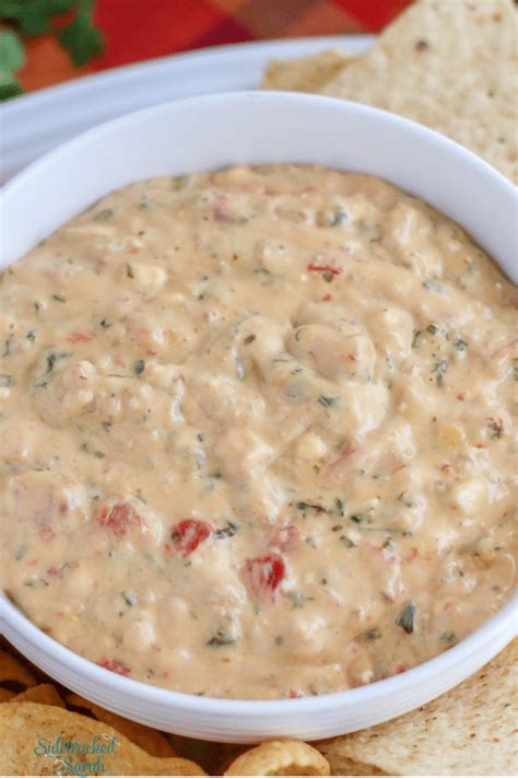 slow-cooker-sausage-rotel-cheese-dip image