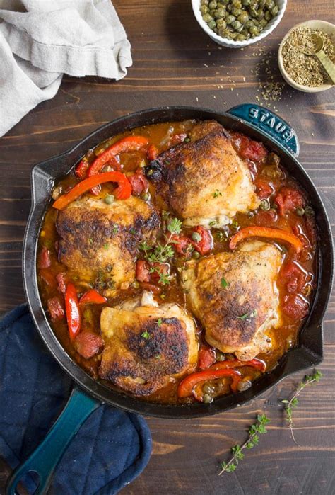chicken-cacciatore-recipe-for-two-chicken-and-peppers image