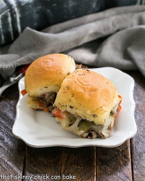 philly-cheesesteak-sliders-that-skinny-chick-can-bake image