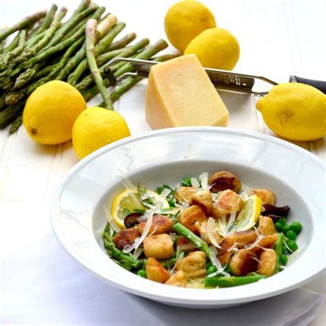 ricotta-gnocchi-with-mushrooms-asparagus-peas-and image