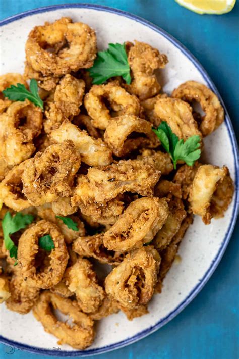 crispy-fried-calamari-recipe-the-mediterranean-dish image