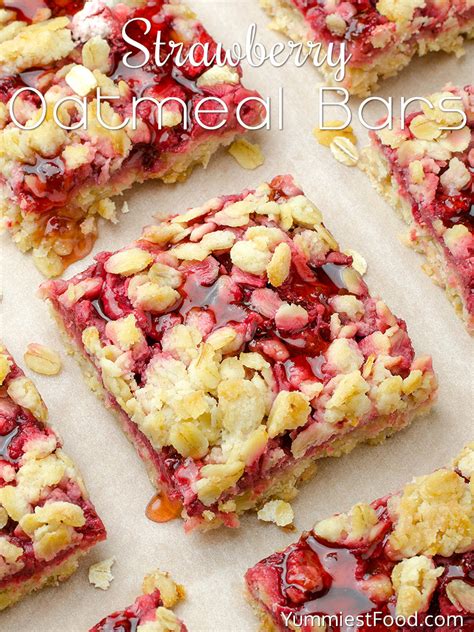 healthy-breakfast-strawberry-oatmeal-bars image