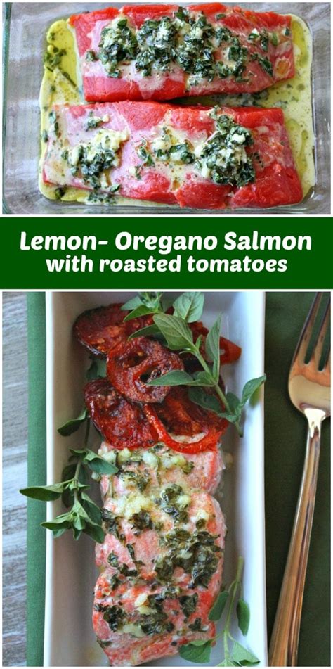 lemon-oregano-salmon-with-roasted-tomatoes image