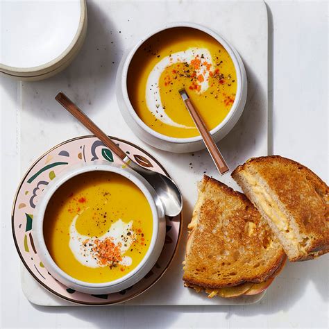 butternut-squash-soup-with-apple-grilled-cheese image