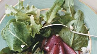 poached-pear-salad-with-blue-cheese-and-champagne image