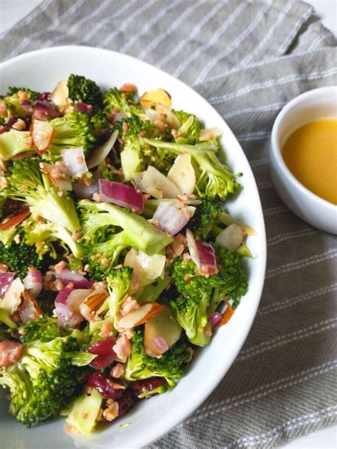 honey-mustard-broccoli-salad-with-craisins-simply image
