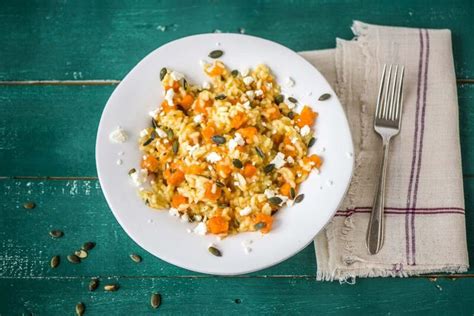 butternut-squash-and-sage-risotto-with-feta-and-pepitas image