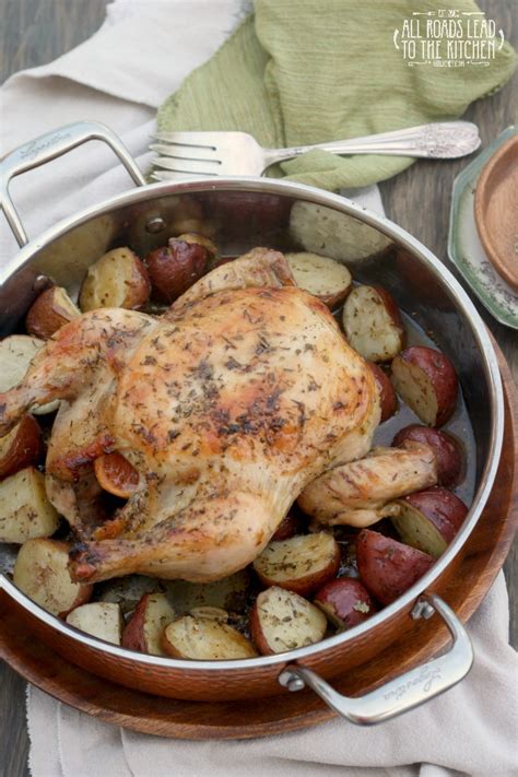 herbes-de-provence-roasted-chicken-and-potatoes image