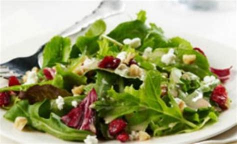 mixed-greens-with-cranberries-goat-cheese-walnuts image