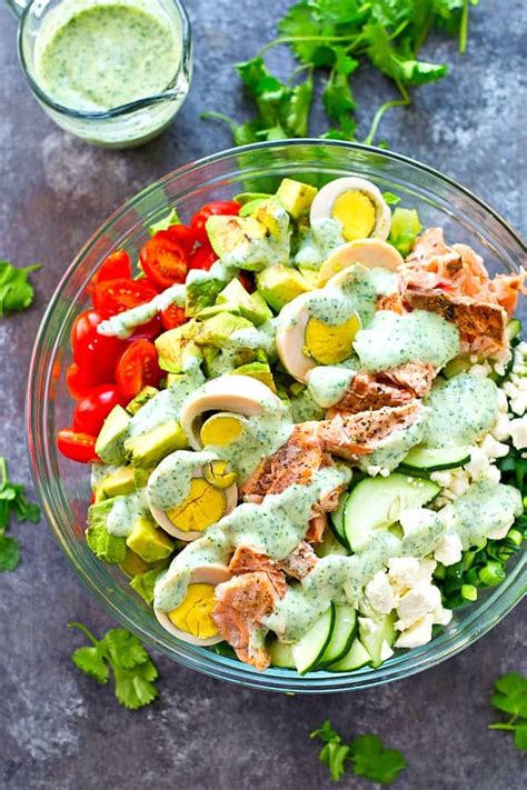 grilled-salmon-cobb-salad-with-cilantro-lime-ranch image