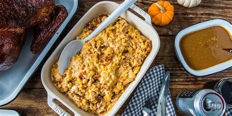 baked-cheesy-corn-pudding-recipe-traeger-grills image