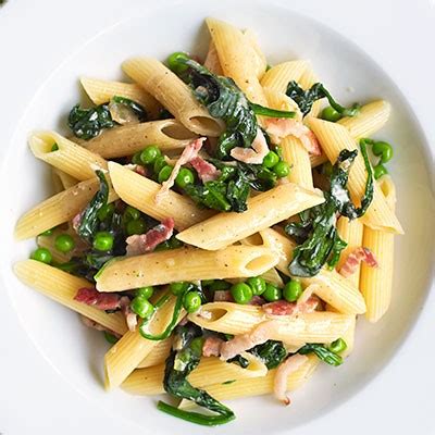 spinach-pasta-recipes-bbc-good-food image
