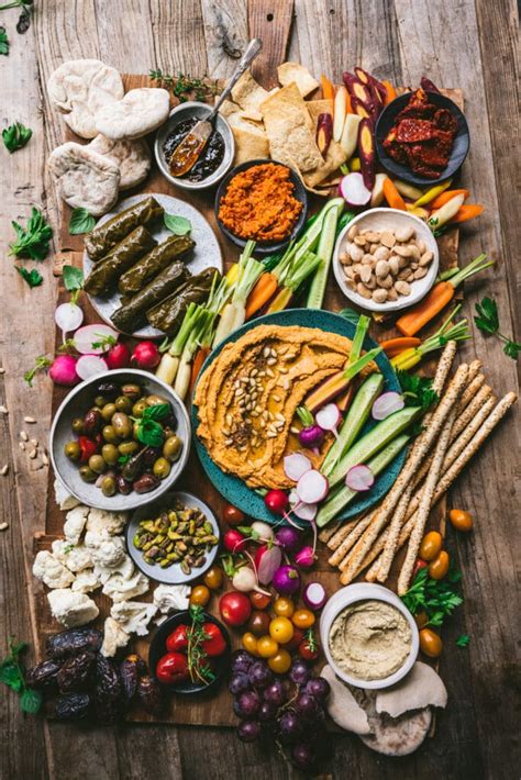 vegan-mezze-platter-crowded-kitchen image