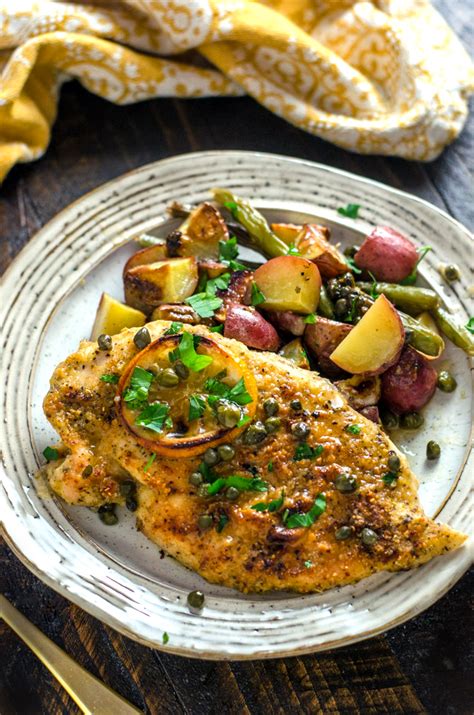 sheet-pan-chicken-piccata-with-roasted-potatoes-and image