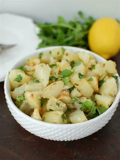 lemon-cilantro-roasted-potatoes-a-cedar-spoon image
