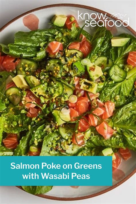 salmon-poke-on-greens-with-wasabi-peas image