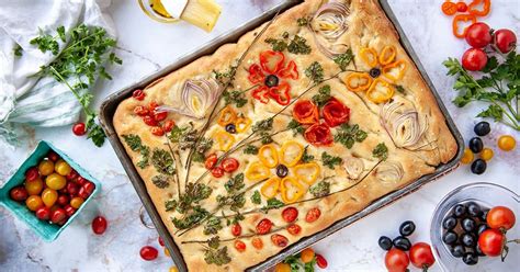 how-to-make-focaccia-bread-art-with-vegetables-sugar image