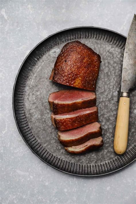 pan-seared-duck-breast-with-port-cherry-sauce-well image