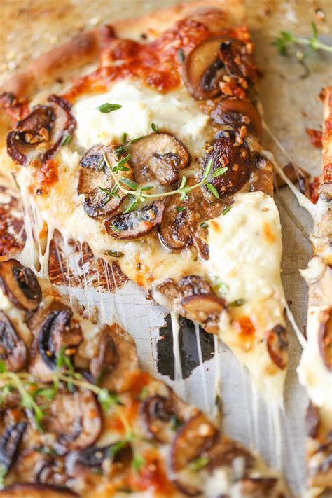 white-mushroom-pizza-damn-delicious image