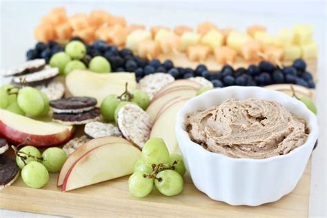 low-sugar-peanut-butter-fruit-dip-milk-honey-nutrition image