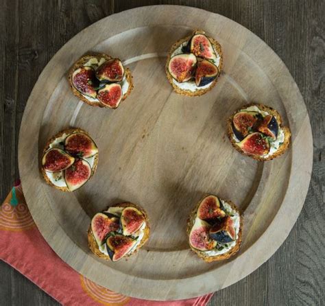 fig-and-ricotta-crostini-with-honey-delicious-living image