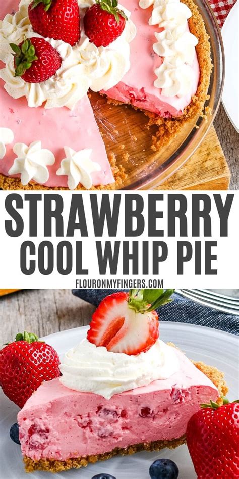 strawberry-cool-whip-pie-no-bake-dessert-flour-on-my image
