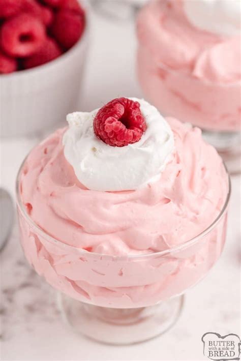 creamy-raspberry-jello-butter-with-a-side-of-bread image