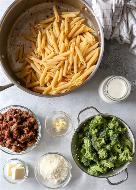 one-pot-sausage-broccoli-pasta-completely-delicious image