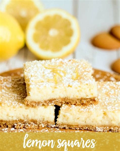 lemon-cream-cheese-bars-with-vanilla-wafer-crust image
