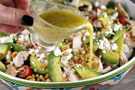 spinach-salad-with-chicken-avocado-and-goat-cheese image
