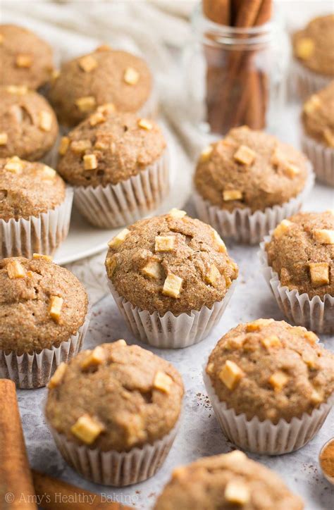 healthy-cinnamon-apple-mini-muffins-amys-healthy image