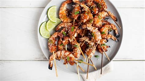 shrimp-skewers-marinated-in-ginger-honey-and-lime-are image