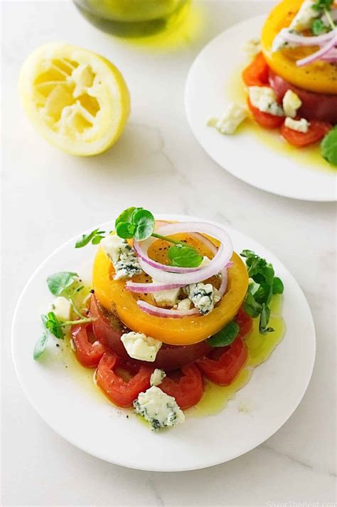heirloom-tomato-napoleon-with-maytag-blue-cheese image