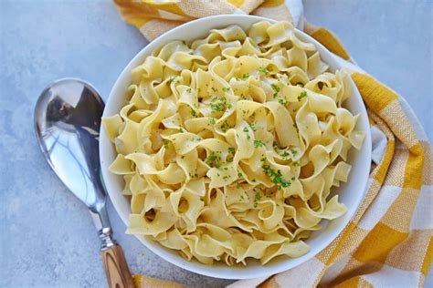 seasoned-buttered-noodles-buttered-noodles-recipe-savory image