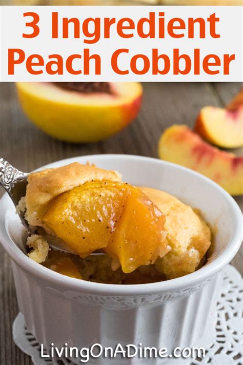 easy-3-ingredient-peach-cobbler-recipe-tasty image