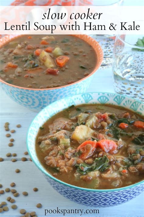 slow-cooker-lentil-soup-with-ham-pooks-pantry image