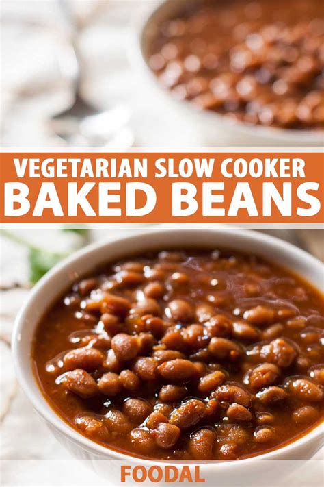 the-best-vegetarian-slow-cooker-baked-bean-recipe-fooal image