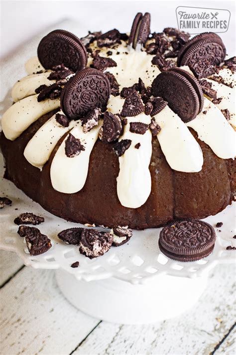 double-chocolate-oreo-bundt-cake-favorite-family image