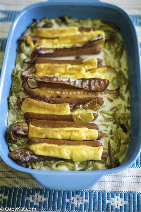 easy-hot-dog-casserole-with-green-beans-copykat image