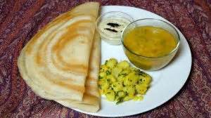 dosa-rice-and-urad-dal-crepe-indian-vegetarian image