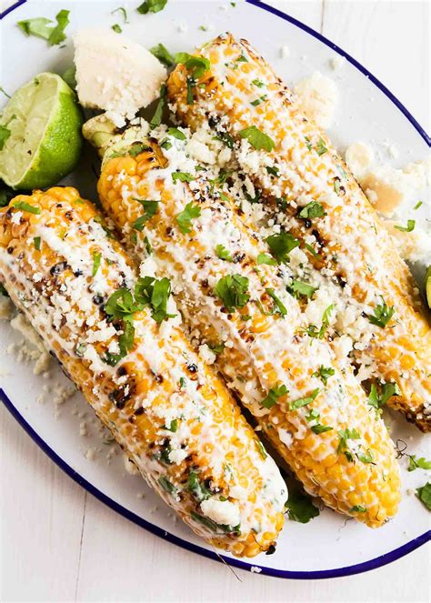 grilled-mexican-street-corn-elote-recipe-simply image