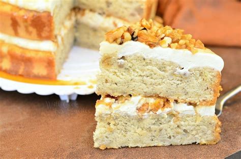 caramel-banana-nut-cake-will-cook-for-smiles image