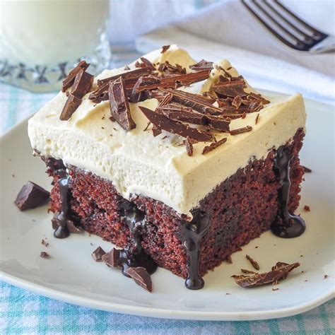 chocolate-poke-cake-with-fudge-sauce-rock image