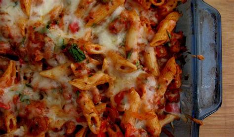 italian-spicy-sausage-penne-bake image