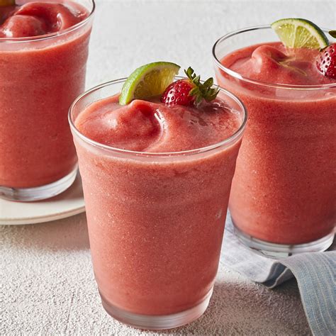 nonalcoholic-strawberry-margaritas-recipe-eatingwell image