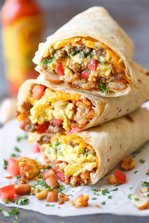 freezer-breakfast-burritos-damn-delicious image