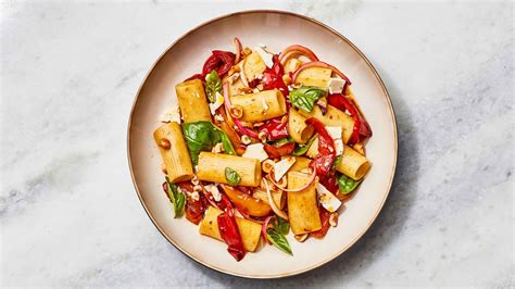 pepper-pasta-salad-recipe-bon-apptit image