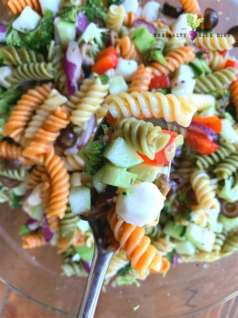 tri-color-pasta-salad-recipe-with-italian-dressing-easy image